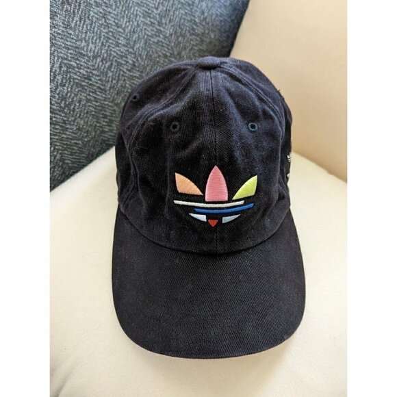 adidas Other - Adidas Bold OG Bold Trefold Black Adjustable Cap OSFA